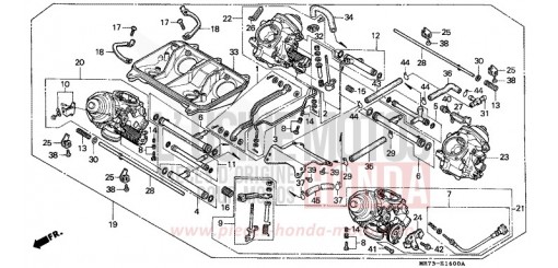 CARBURETOR (ASSY.) VFR750RJ de 1988